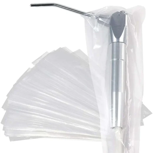 Dental 2.5"x10" Air Water Syringe Sleeves with Precut Opening by | Disposable Clear Plastic Protective Barrier