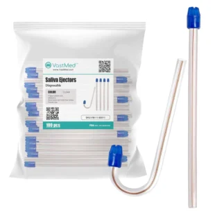 Disposable Dental Saliva Ejectors by | Flexible Evacuation Suction Tips