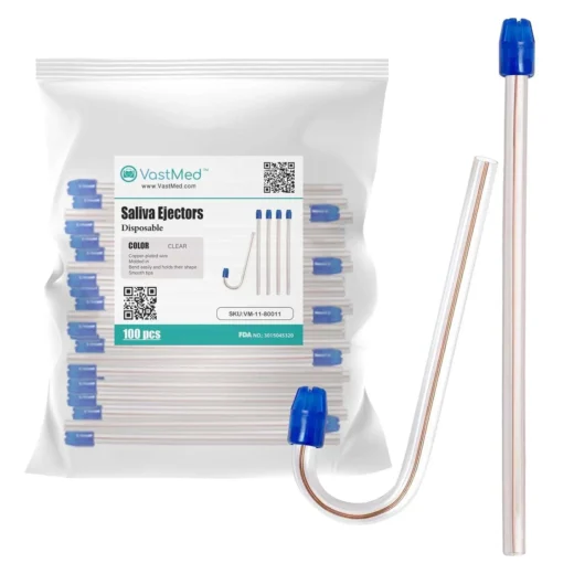 Disposable Dental Saliva Ejectors by | Flexible Evacuation Suction Tips