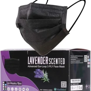 Advanced Tigris Level 3 Lightly Lavender Scented Face Mask 4.0G 3Ply Breathable Individually Wrapped Indoor Outdoor Use
