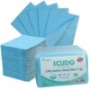 Dental Grade Scudo 7.2g 3Ply Dental Bibs by | Soft & Waterproof Disposable Bib Sheet for Patients 13" x 18" | Dentist Tray Cover and Nail Table Cover Supplies