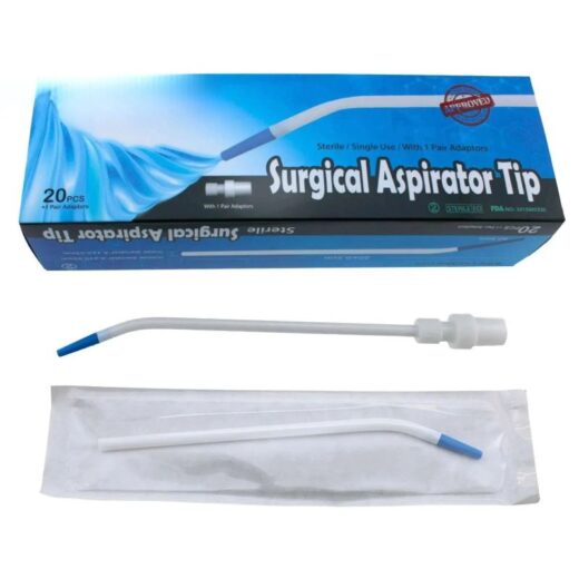 Dental Sterile Surgical Aspirator Tips with Adapter by | Disposable Suction Tips