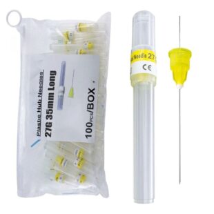 Dental Grade Plastic Hub Needles by | Disposable Dental Needles Self-Threading Blunt Tip Needles