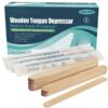 Tongue Depressors Sterile by | Medical Tongue Depressors Individually Wrapped for Dental Medical Examination