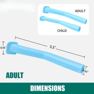 50 Pcs Dental High Volume Surgical Aspirator Tips by | Disposable Suction Tips