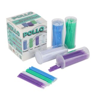 Dental Grade Pollo Disposable Dental Microbrush Applicators by | Application Brushes Bendable for Eyelash Extensions, Personal Care, Artwork