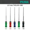Piuma Hand K-Files Stainless Steel Tips by | Root Canal Files Dental Endodontics Instrument for Removing Root Canal Wall & Dredging Root Canal