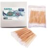 Cotton Tipped Applicators 3 Inch by | Long Medical Cotton Swab with Wooden Sticks | Disposable Non Sterile Cotton Swabs for Multiple Uses