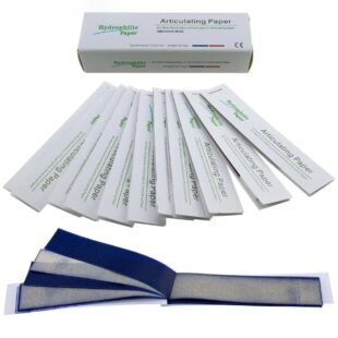 Dental Articulating Papers by | Straight Shape Micron Bite Articulating Paper Doubled Side for Occlusal Adjustment