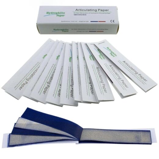 Dental Articulating Papers by | Straight Shape Micron Bite Articulating Paper Doubled Side for Occlusal Adjustment