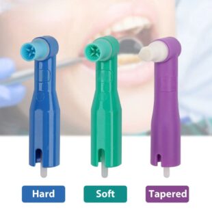 Dental Prophy Angles with Tapered Brush Cup by Non-Latex
