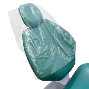 Dental Chair Covers by | Clear Dental Chair Covers Sleeve for Covering Chair | Waterproof Plastic Cover Sleeves to Cover Back and Headrest