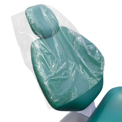 Dental Chair Covers by | Clear Dental Chair Covers Sleeve for Covering Chair | Waterproof Plastic Cover Sleeves to Cover Back and Headrest