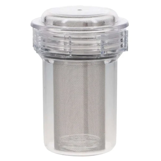 Dental Evacuation Suction Trap #2300 by | Disposable Clear Canister with Lid Gasket & Stainless Steel Mesh Filter | Fits Most Dental Vacuum Pump Systems