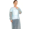 Disposable PPE Isolation Medical Gowns by | Level 2 Polypropylene Lab Gowns | Full Back Coverage Double Tie Closure Knit Cuffs SMS 40 GSM Material Universal Size