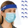 10PCs TIGRIS Anti-Fog Safety Face Shield Visor LP Ultra Clear Protective Full Face Shields with Elastic Headband