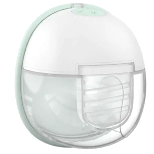 Heating Wearable Breast Pump by | Electric Hands-Free Pump with 4 Modes, Leak-Resistant Design, LED Display, Portable, Includes 2 Wearable 180ml Collection Cups