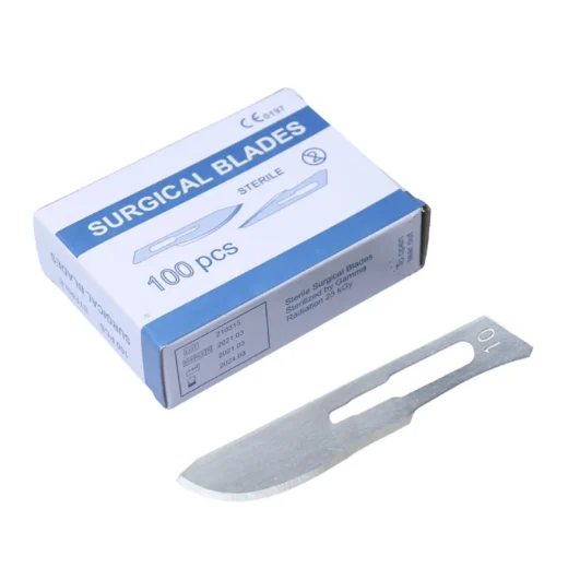 Surgical Blades by | Stainless Steel Sterile Scalpel Blades Individually Wrapped