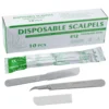 Surgical Blades with Handle by | Stainless Steel Sterile Scalpel Blades Individually Wrapped