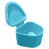 10 PCs Dental Grade Trapezoid Denture Bath Case by | Denture Cleaner Cup for Artificial Teeth & Aligners | Mouth Guard, Night Guard, Gum Shields, Retainer for Travel, Home Office
